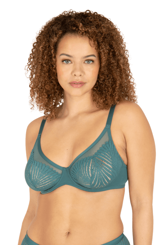 Soutien-gorge à armatures Muse - Vert paon