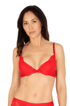 Soutien-gorge à coques Muse - Rouge ardent