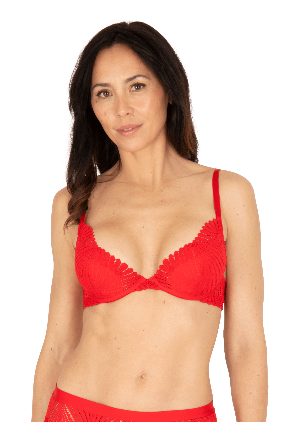 Soutien-gorge à coques Muse - Rouge ardent