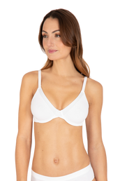 Soutien-gorge à armatures Tulle Design Coton - Blanc naturel