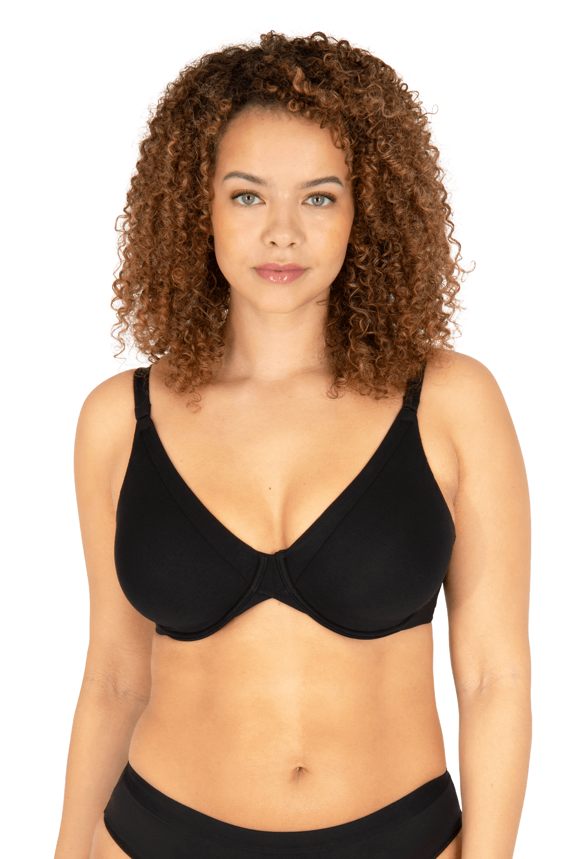 Soutien-gorge à armatures Tulle Design Coton - Noir