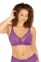 Soutien-gorge sans armatures Tulle Design - Violet