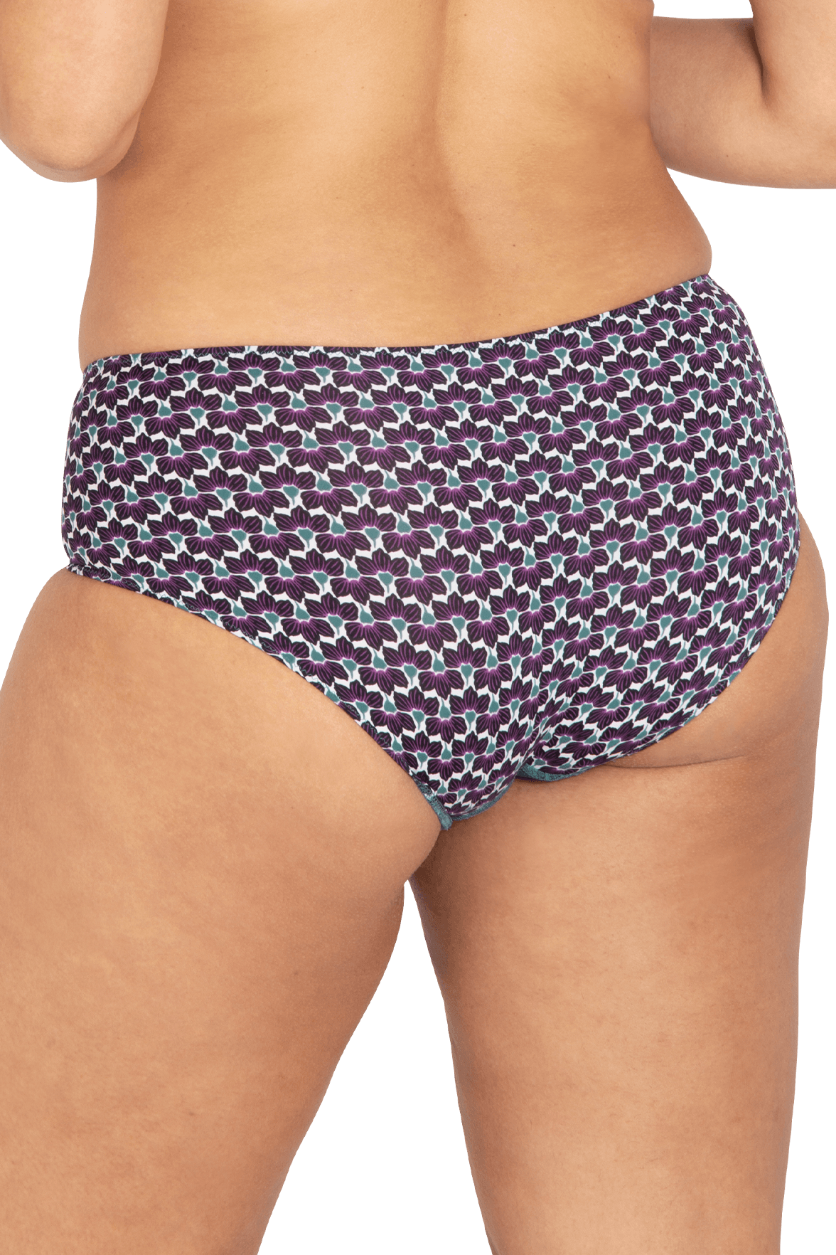Shorty en dentelle et microfibre L'irrésistible - Imprimé folk