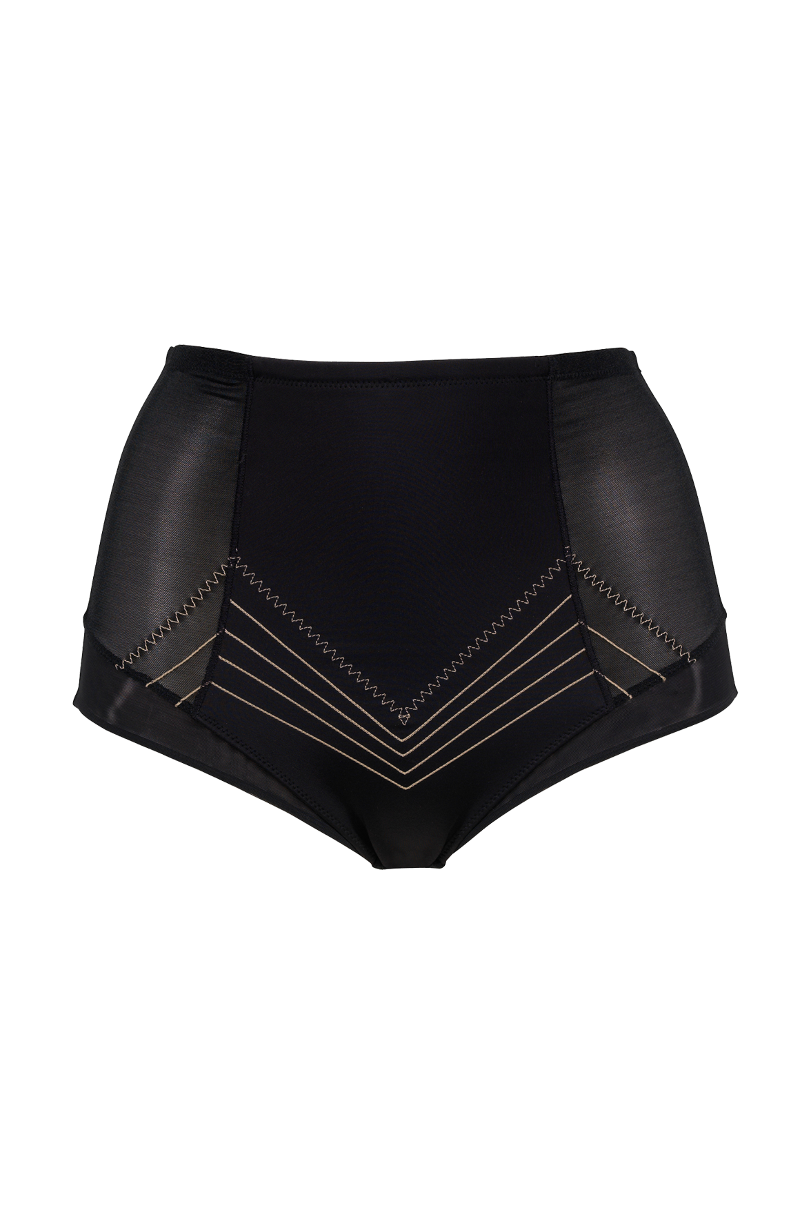 Culotte Haute Body Galbe Elégance - Noir dune