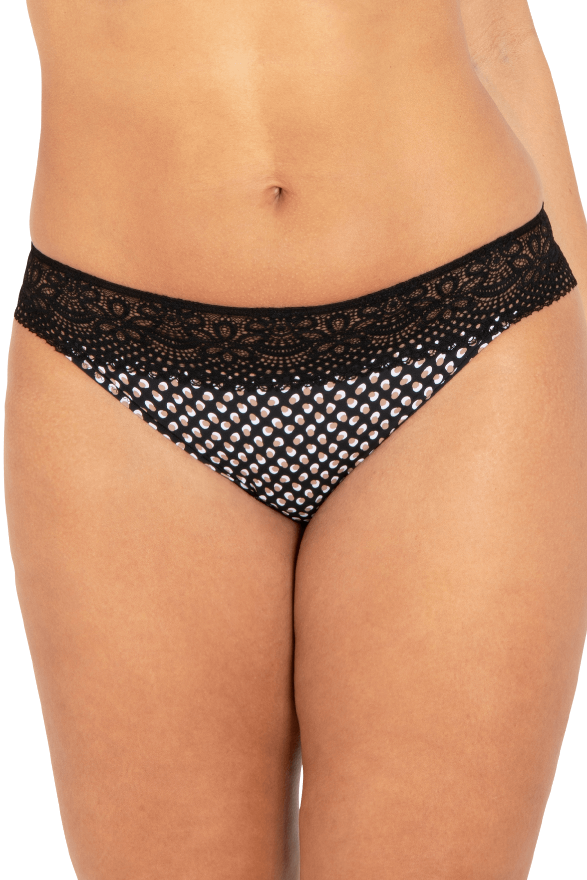 Slip brésilien dentelle et microfibre L'irrésistible - Bulles