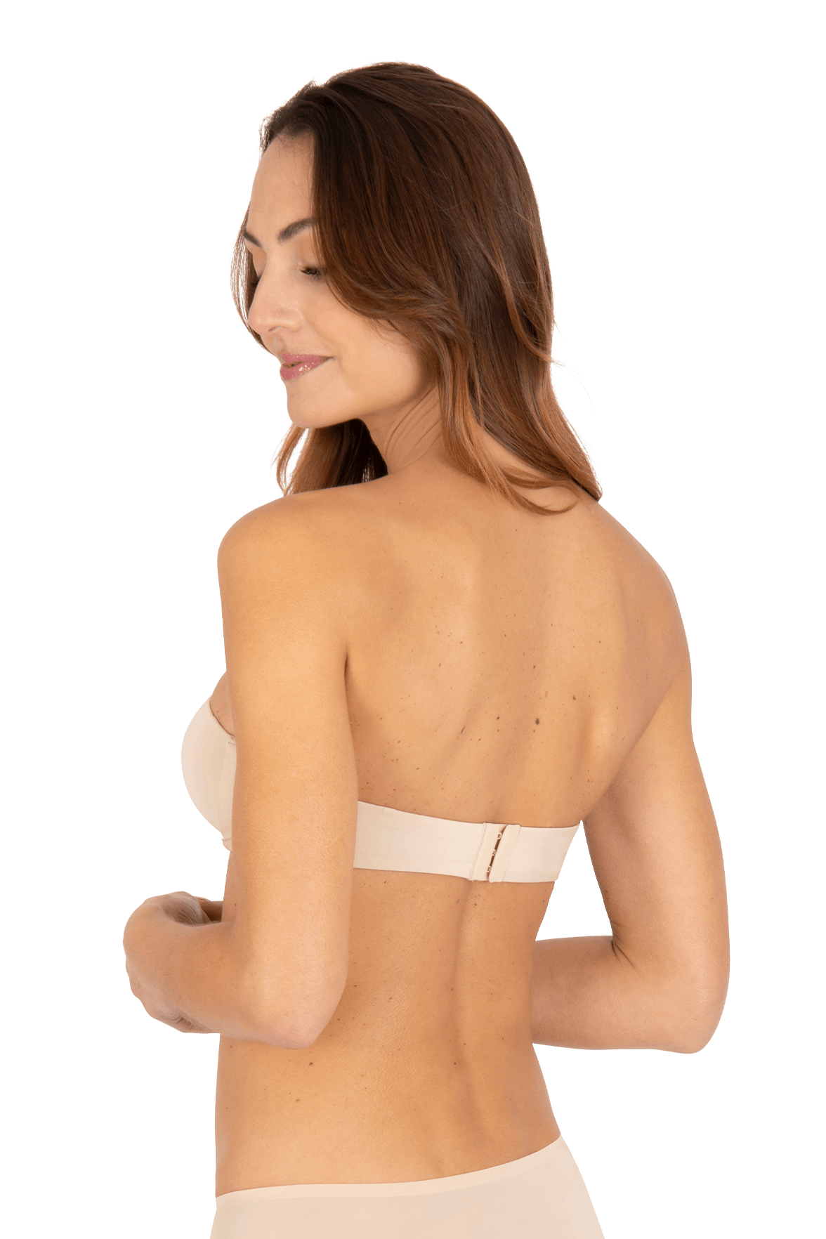 Soutien-gorge bandeau bretelles multipositions amovibles invisible Nuances - Nude