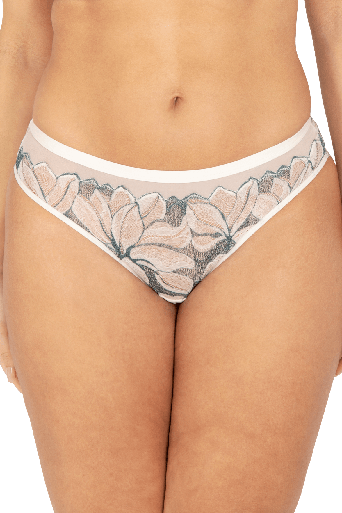 Slip Brésilien Nymphéas - Soie