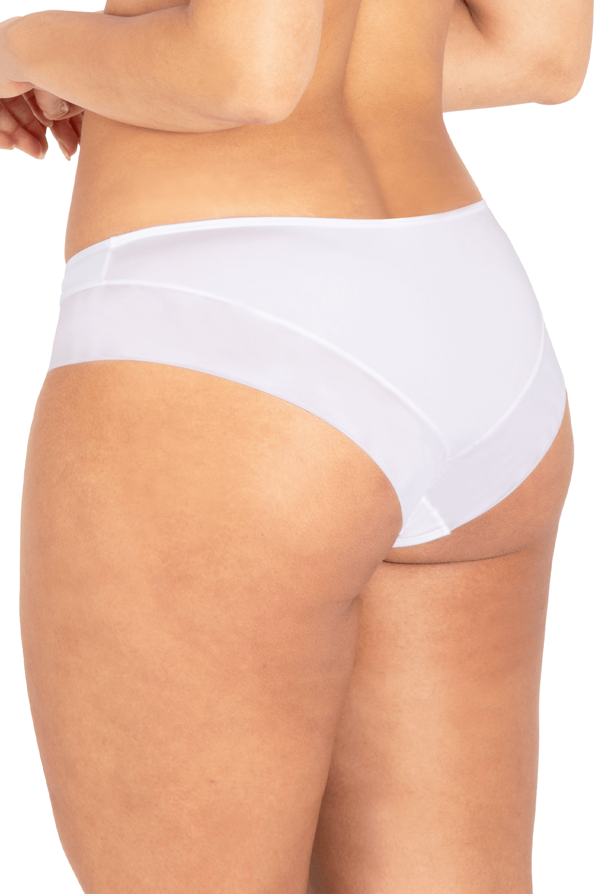 Slip brésilien Tulle Design - Blanc