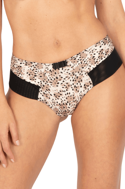 Slip Brésilien Tulle Design - Stracciatella