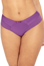 Slip Brésilien Tulle Design - Violet