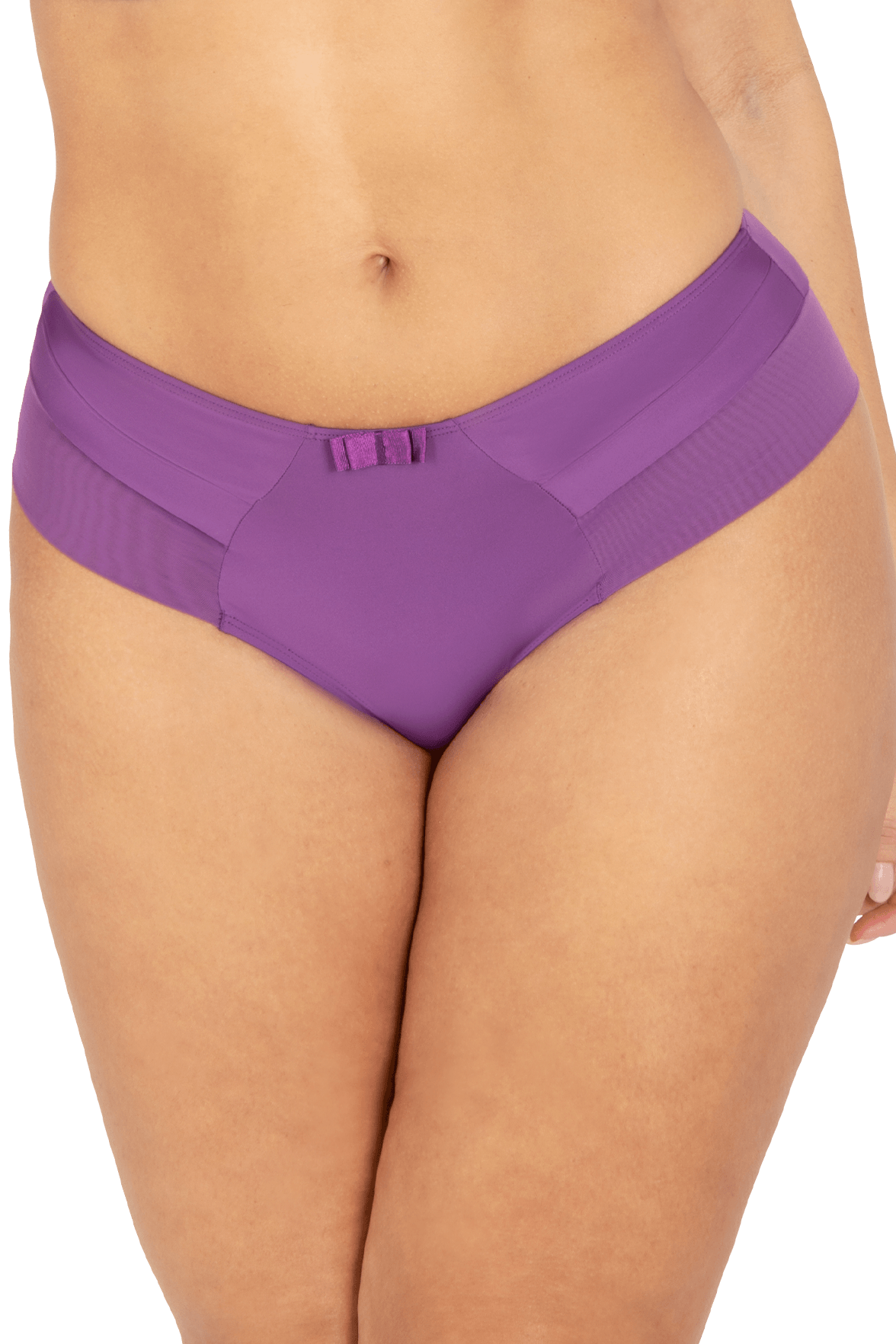 Slip Brésilien Tulle Design - Violet