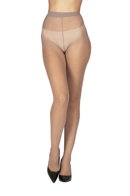 Collant Transparent 12D Trotting Doux Empiècement - Antilope