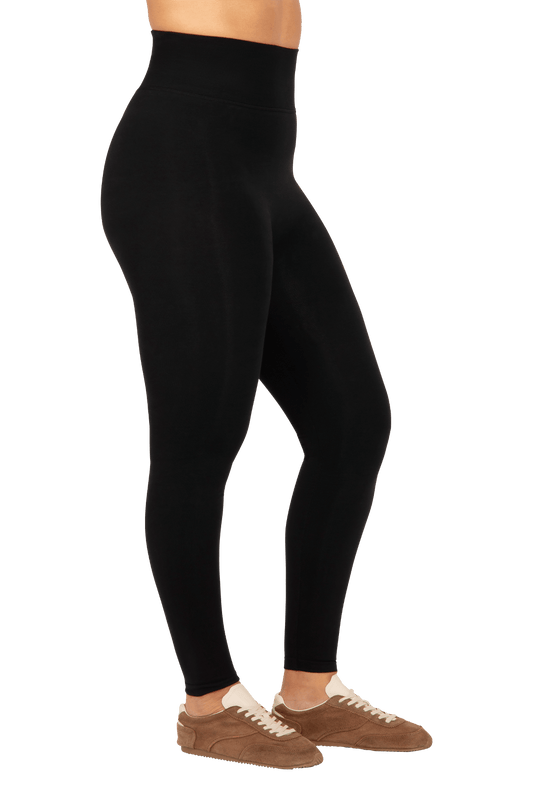 Legging Affinant Ultra-couvrant Ceinture Haute Mon Indispensable - Noir