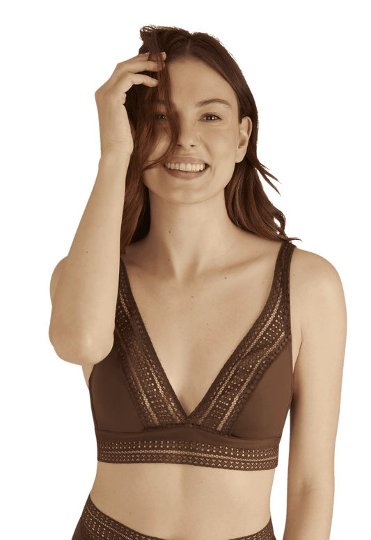 Soutien-gorge sans armatures Arty Graphik - Chocolat