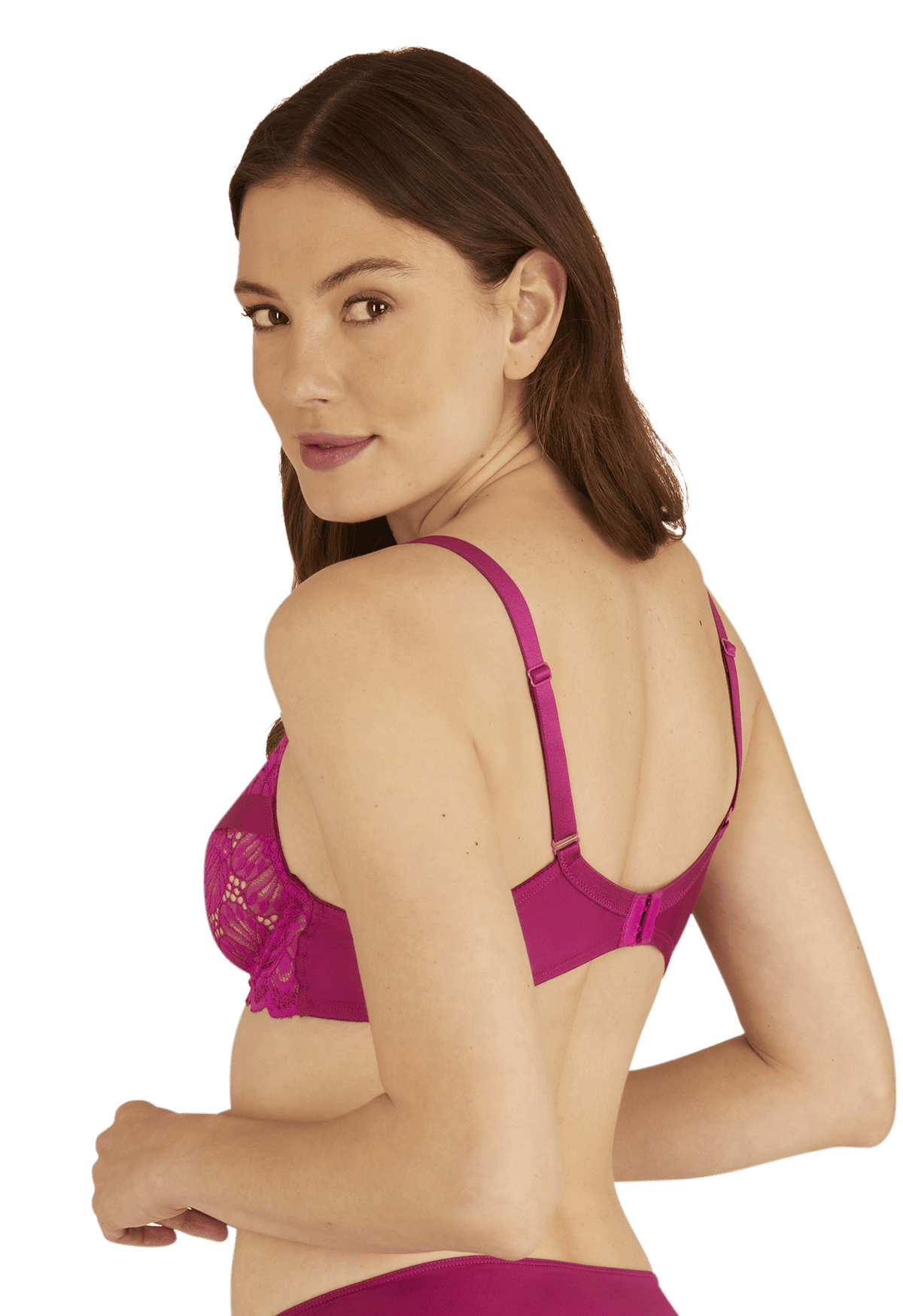 Soutien-gorge à armatures Dentelle Audacieuse - Fuchsia