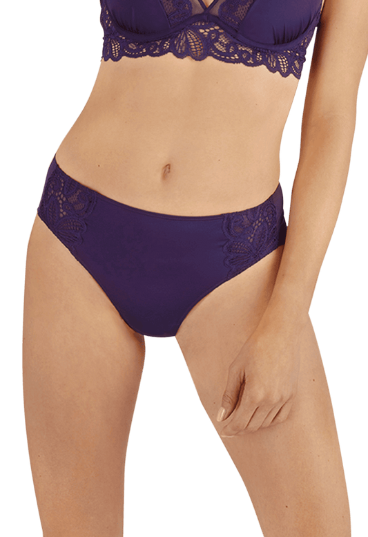 Tanga Dentelle Envoûtante - Bleu nuit