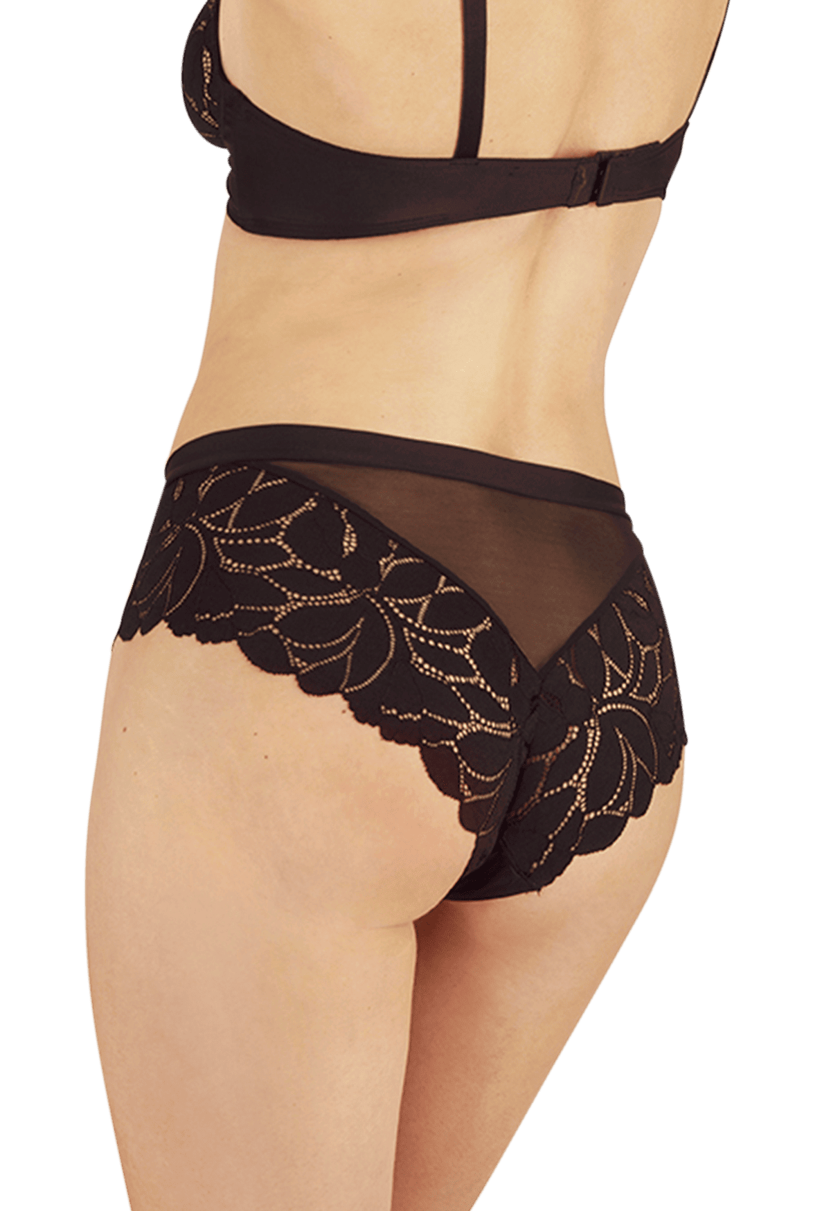 Slip brésilien Dentelle Prodigieuse - Noir