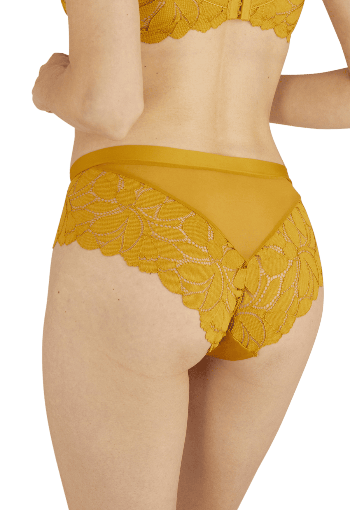 Slip brésilien Dentelle Prodigieuse - Ocre