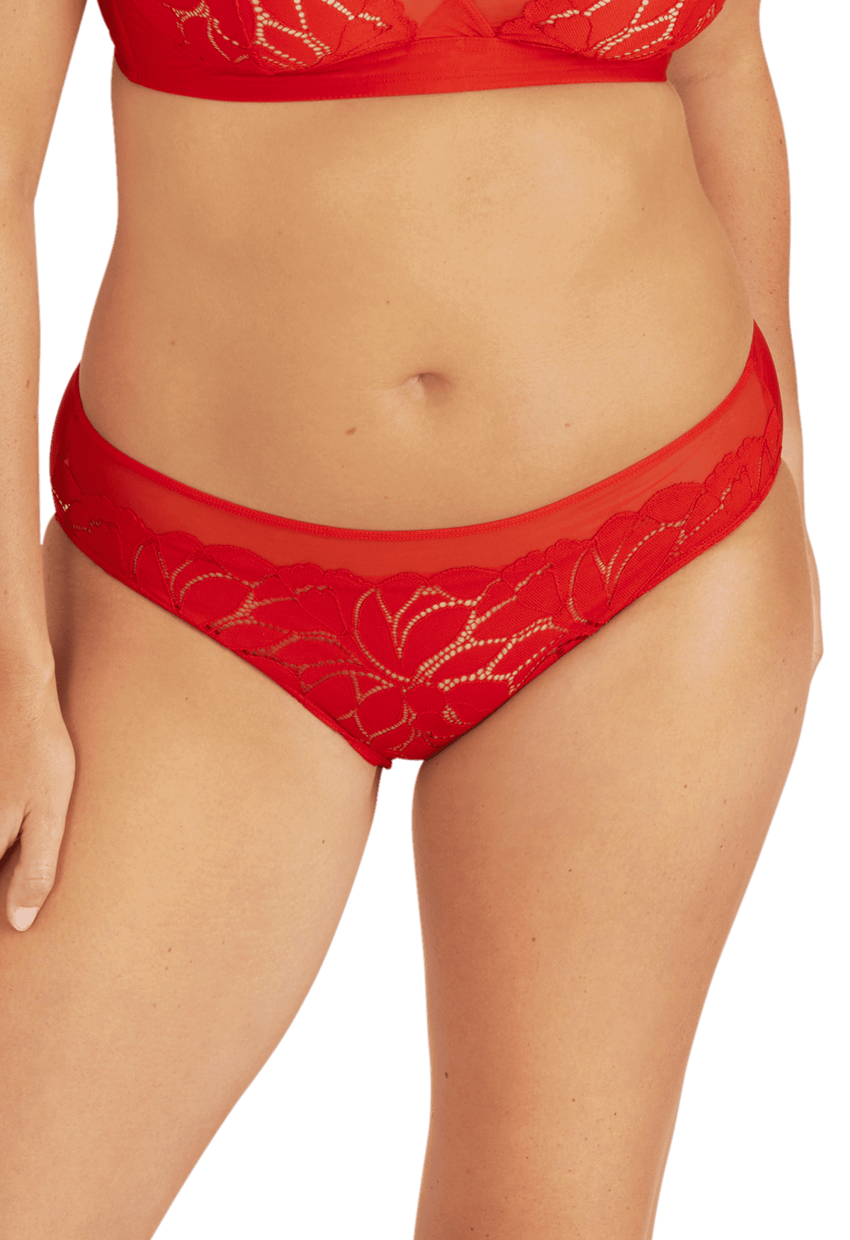 Slip Dentelle Prodigieuse - Rouge lumineux