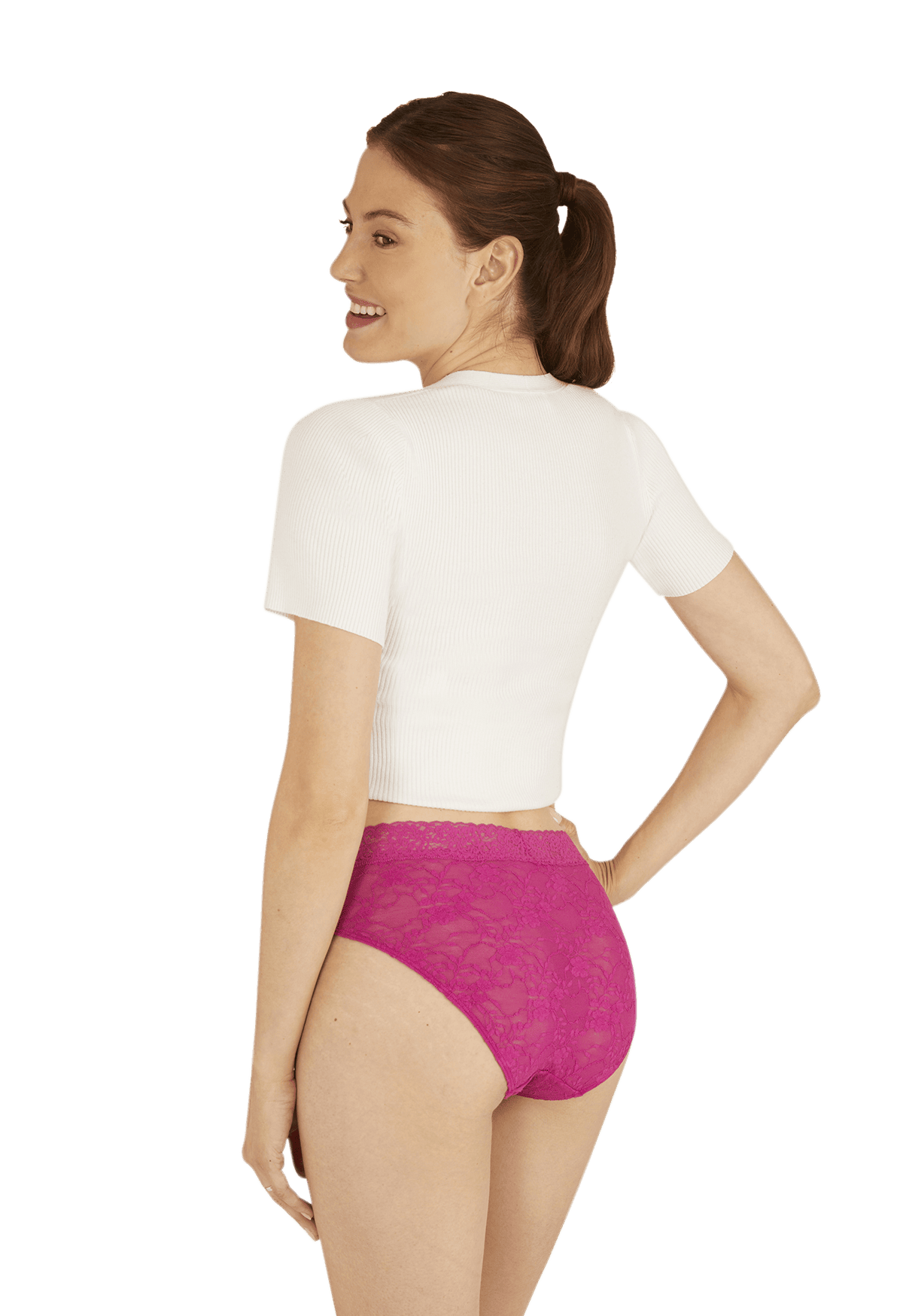 Duo Pop Lot de 2 Slips - Fuchsia / blanc
