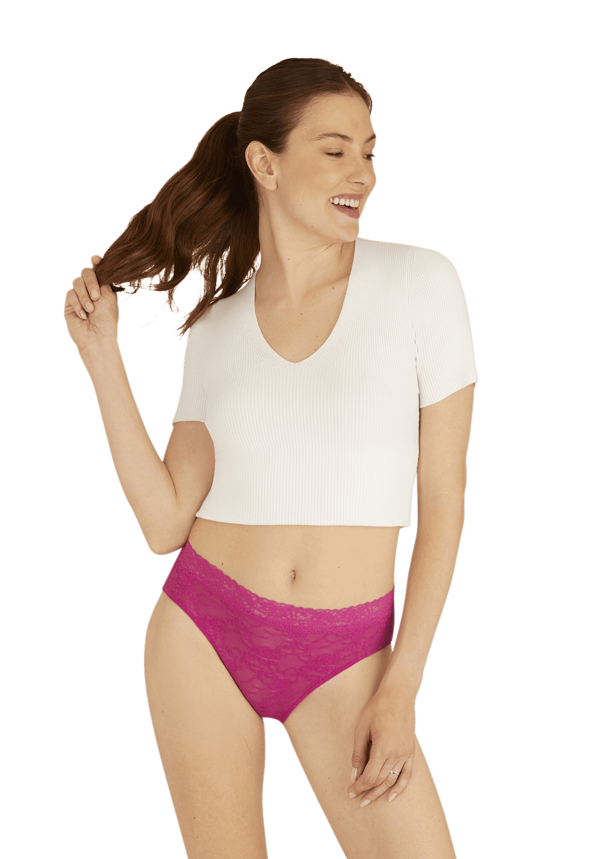 Duo Pop Lot de 2 Slips - Fuchsia / blanc