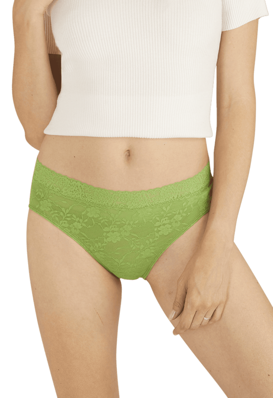 Duo Pop Lot de 2 Slips - Vert éclatant / fuchsia