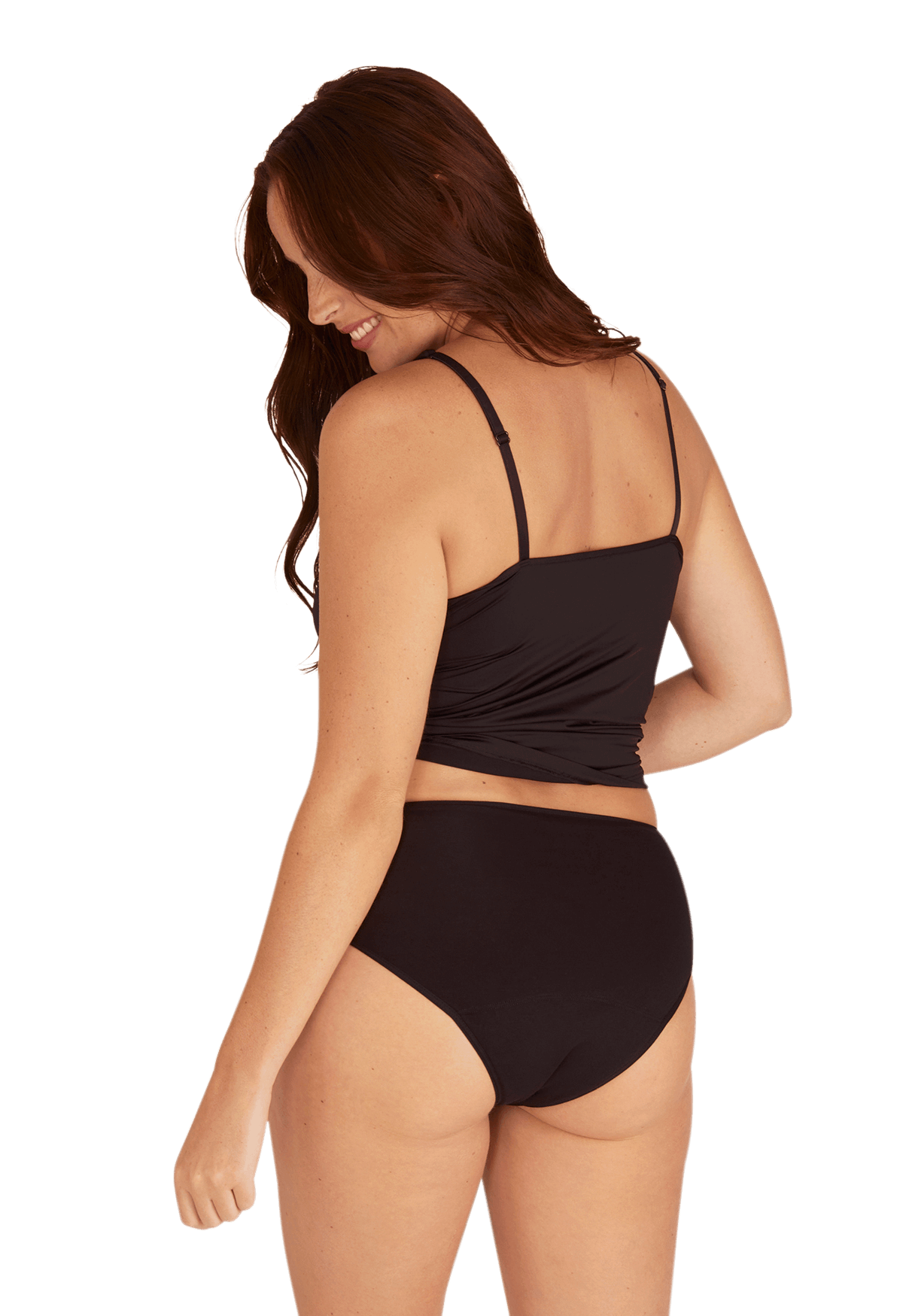 Flux Abondant - Culotte Menstruelle en coton Intimement WELL - Noir