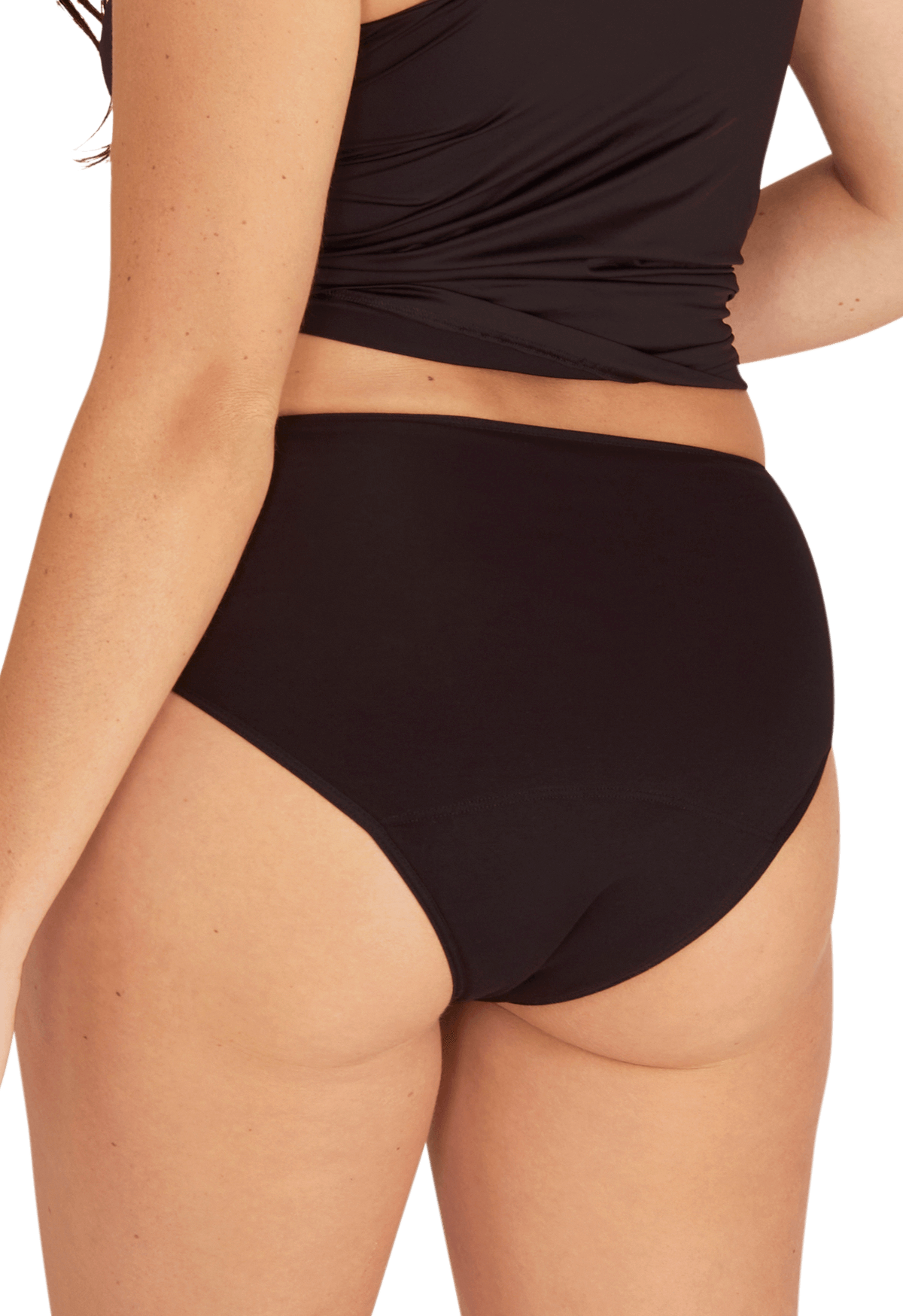 Flux Abondant - Culotte Menstruelle en coton Intimement WELL - Noir