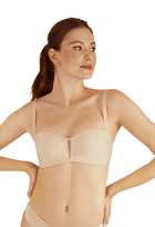 Soutien-gorge bandeau bretelles amovibles invisible Nuances - Nude