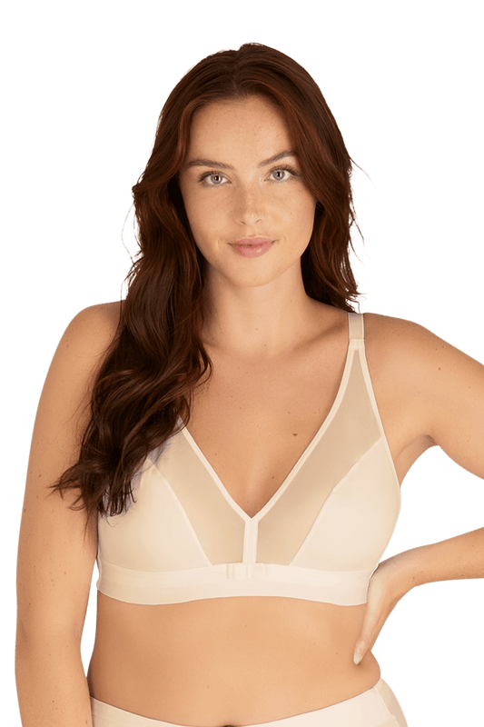 Soutien-gorge sans armatures Tulle Design - Nude