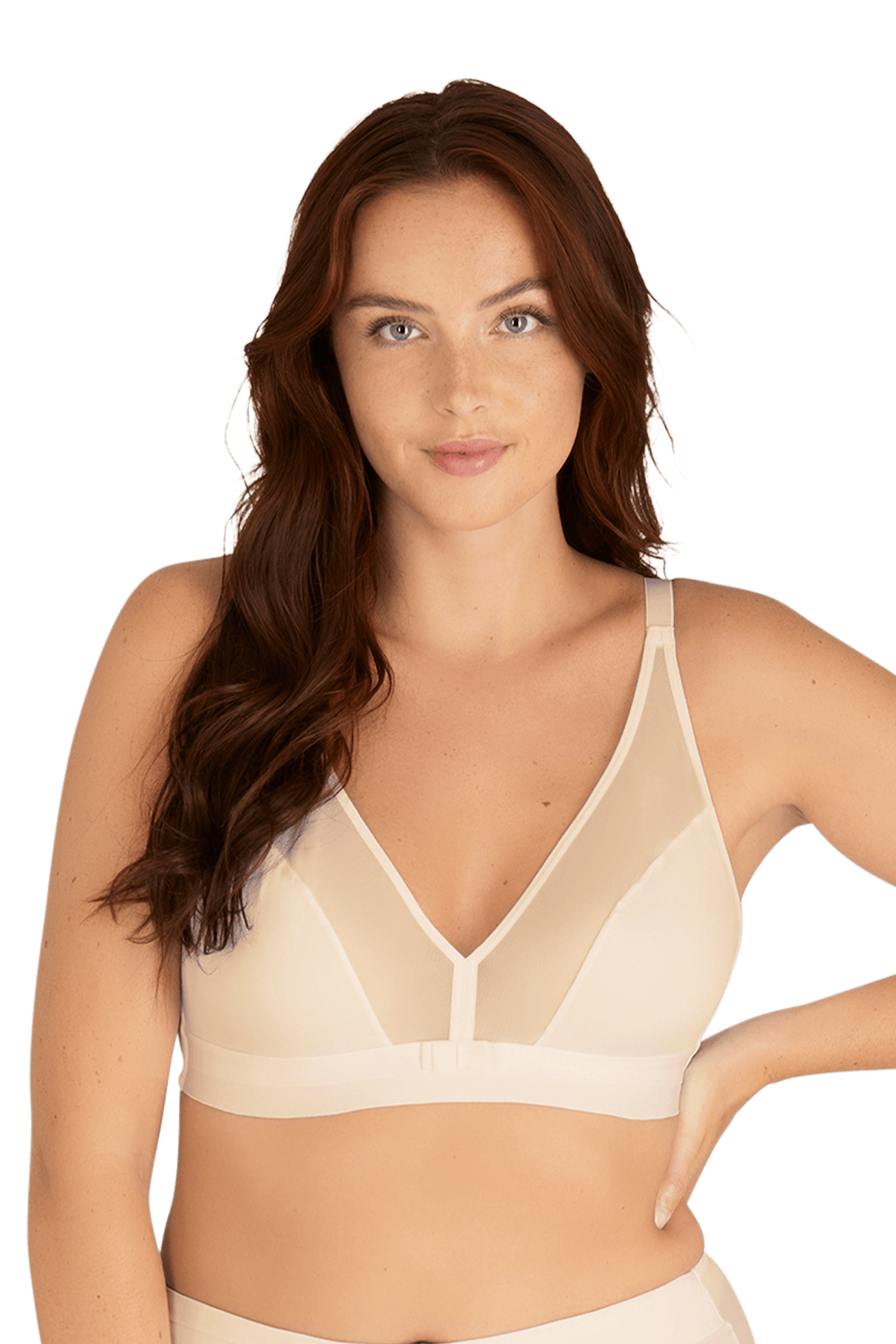 Soutien-gorge sans armatures Tulle Design - Nude