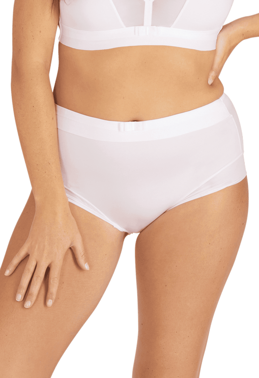 Shorty taille haute Tulle Design - Blanc
