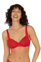 Soutien-gorge à armatures Déesse - Rouge ardent