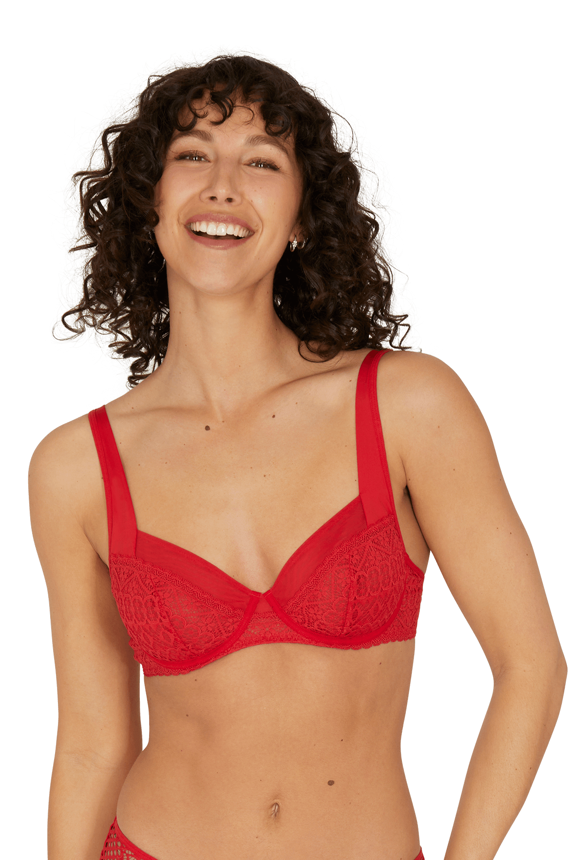 Soutien-gorge à armatures Déesse - Rouge ardent