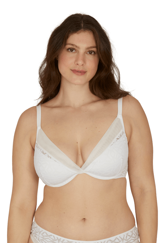 Soutien-gorge à coques Equinoxe - Blanc naturel