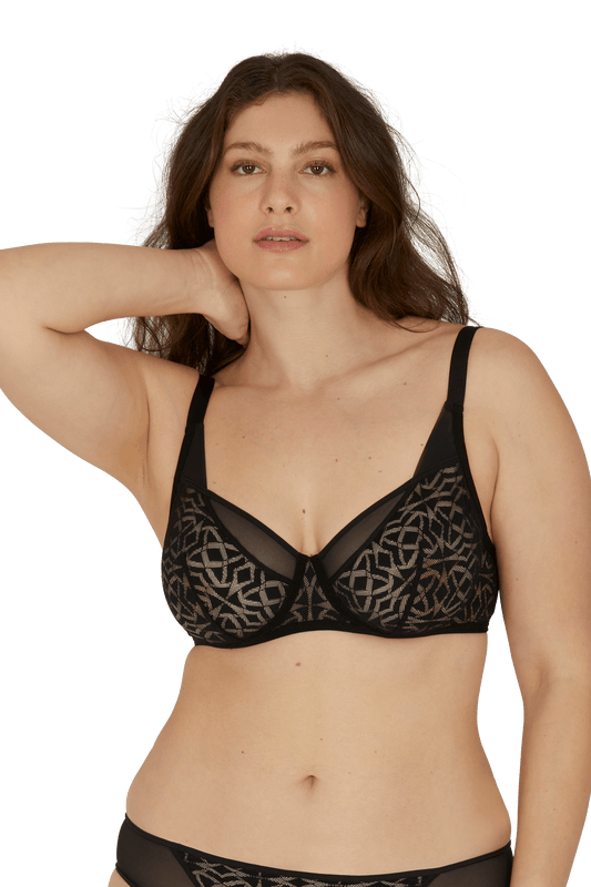 Soutien-gorge corbeille à armatures Equinoxe - Noir