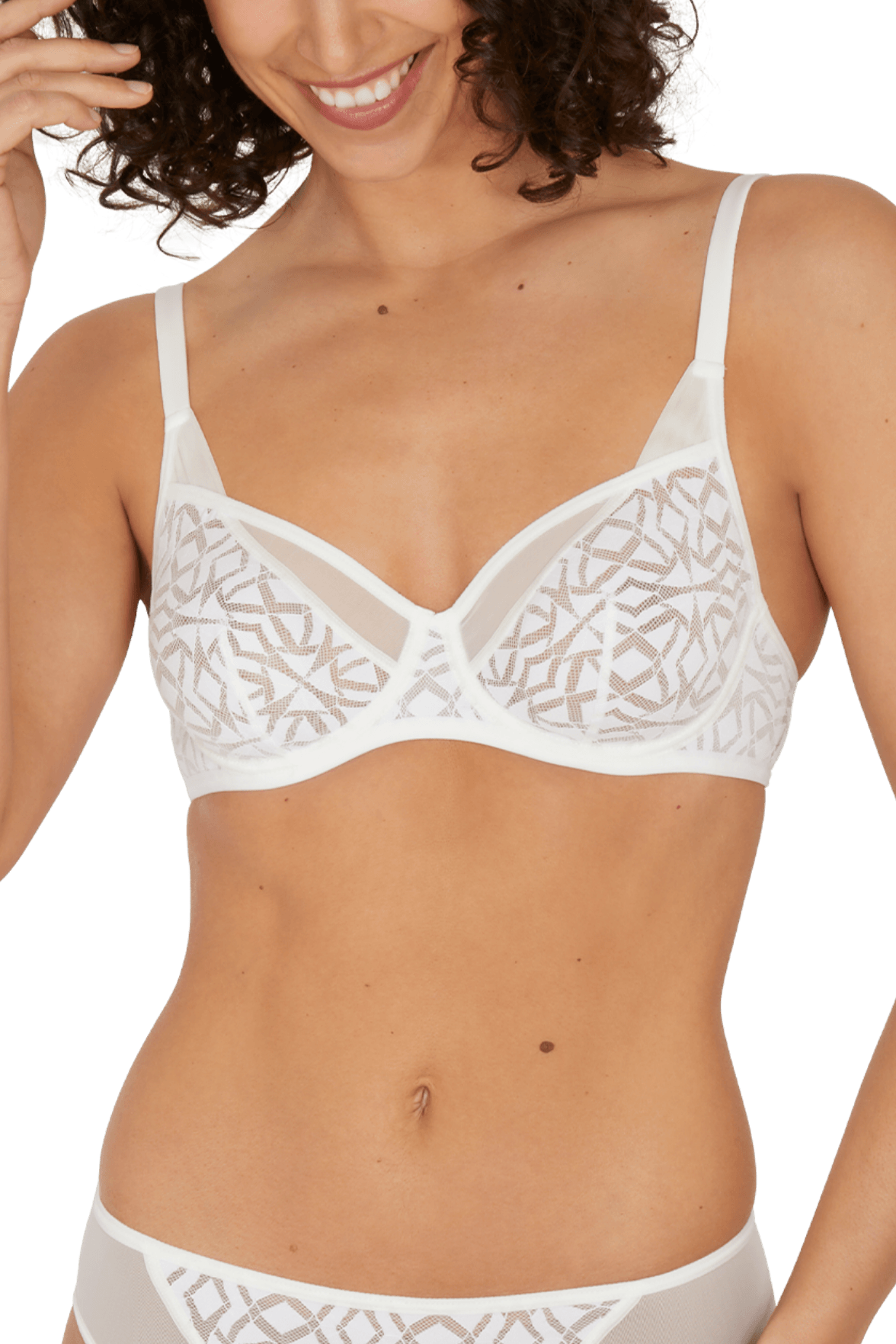 Soutien-gorge corbeille à armatures Equinoxe - Blanc naturel