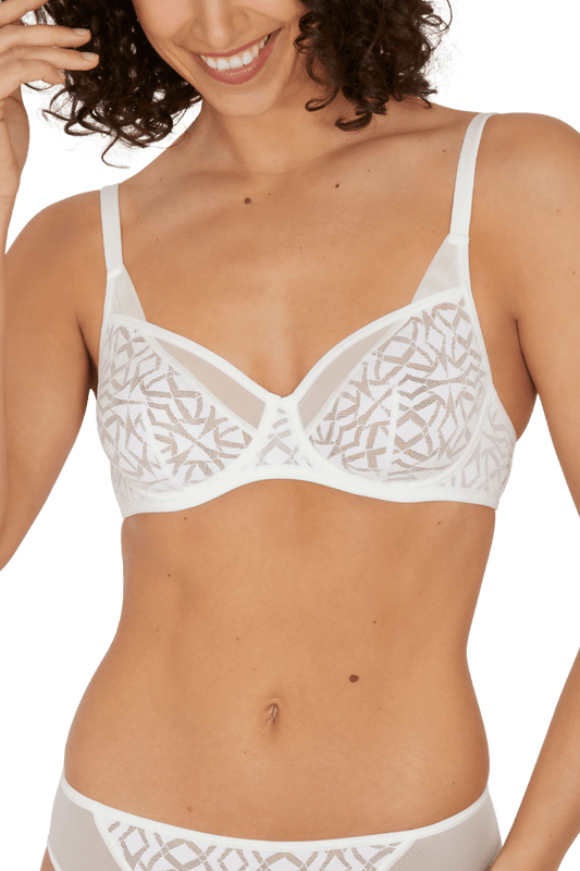 Soutien-gorge corbeille à armatures Equinoxe - Blanc naturel