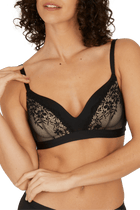 Soutien-gorge sans armatures à coques souples Romance Magic Nights - Noir