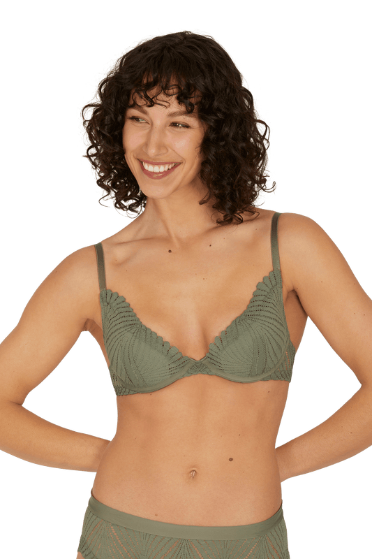 Soutien-gorge à coques Muse - Kaki
