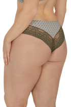 Slip brésilien dentelle et microfibre L'irrésistible - Mosaique