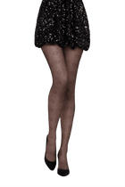 Collant Fantaisie 25D Losanges Cristal Magic Nights - Noir ébène