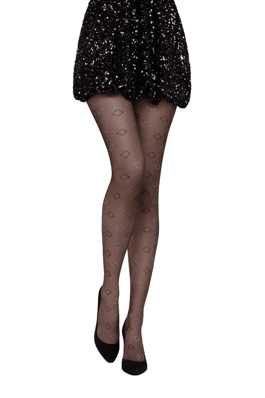 Collant Fantaisie 25D Losanges Cristal Magic Nights