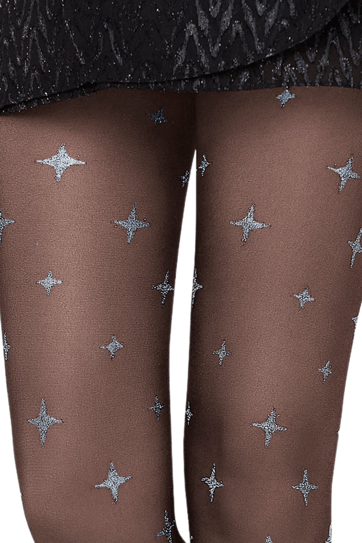 Collant Fantaisie 25D Bijoux Célestes Magic Nights - Noir ébène