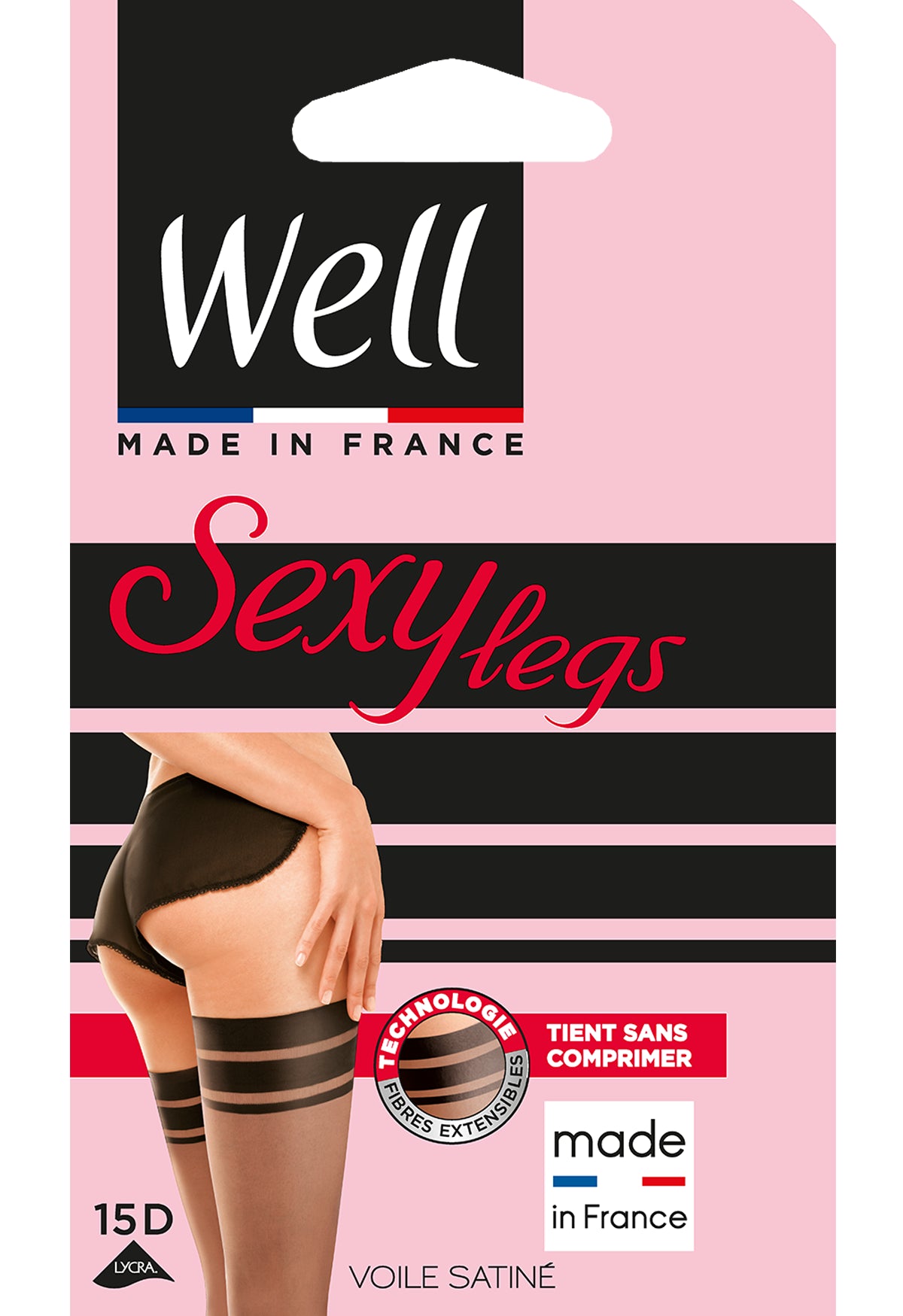 Bas Voile Satiné Transparent 15D Sexy Legs