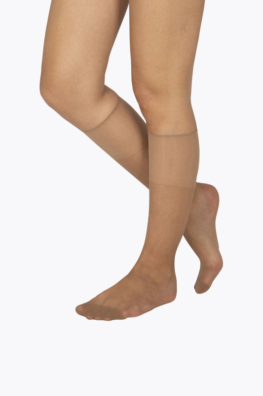 Mi-bas Transparent Tenue Parfaite 15D Well Infini Confort 2 Paires