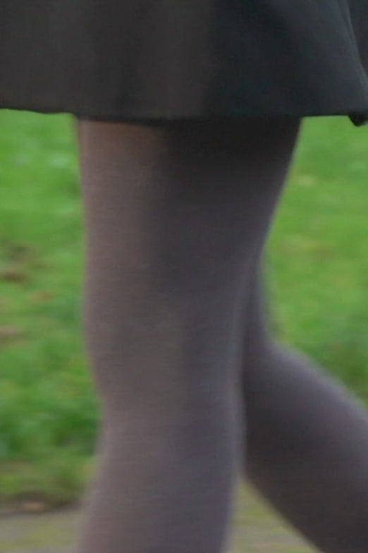 Vidéo - Collant Opaque 220D Laine Angora Allure d'Hiver - Gris galet