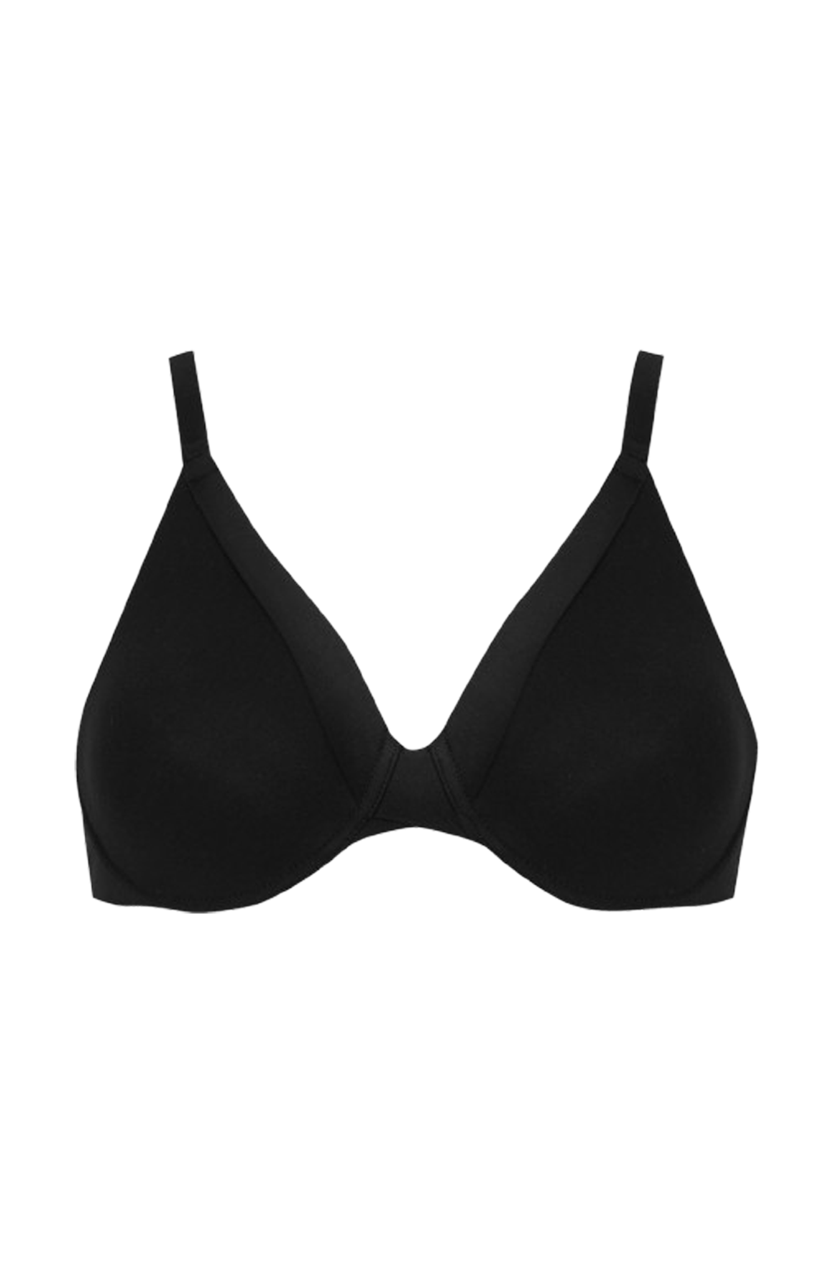 Soutien-gorge à armatures Tulle Design Coton - Noir