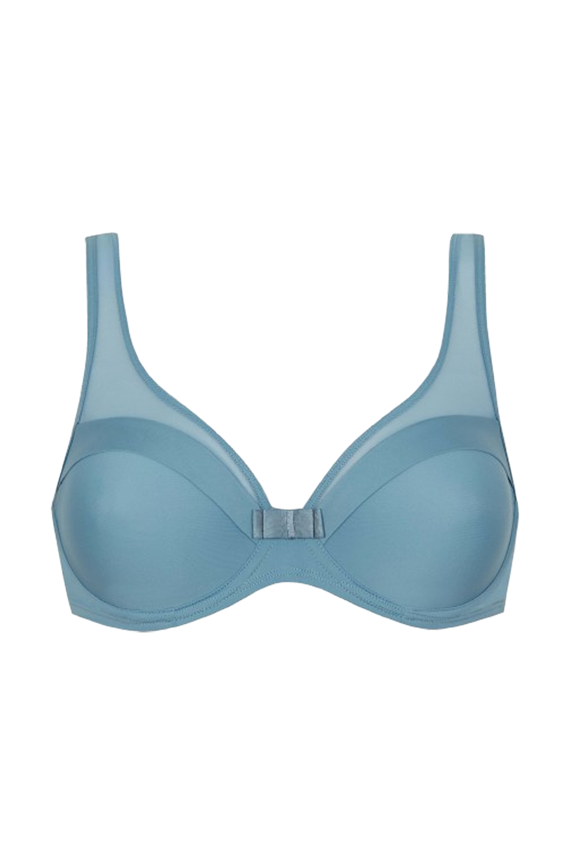 Soutien-gorge à armatures Tulle Design - Bleu perle