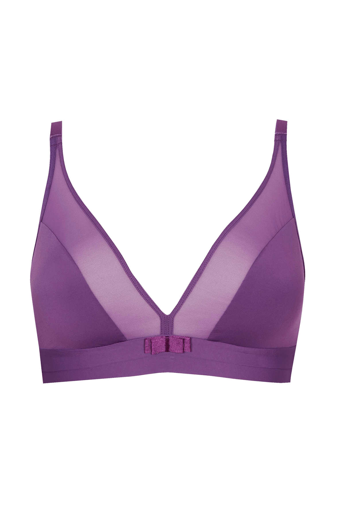 Soutien-gorge sans armatures Tulle Design - Violet